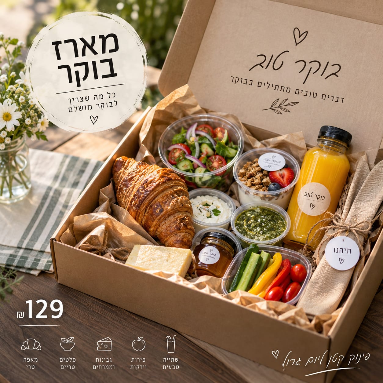 מארז בוקר לכנרת
